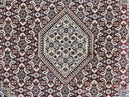 Karastan Rug 8x10, Kara Shah Red Bidjar, Belgium Power Loomed Rug, Wool Pile Karastan Rug, Vintage - Nuvé