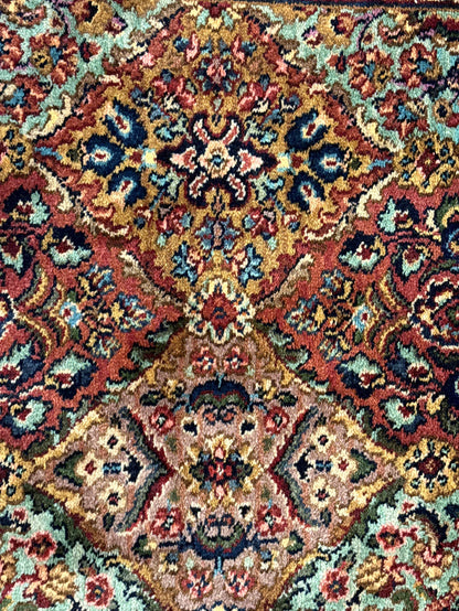 Karastan Rug 3x5 Multicolor Panel Kirman #717, Original 700 Series, Wool Pile, Discontinued - Nuvé