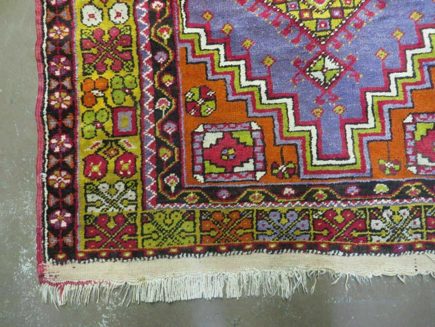 4' X 7' Antique Handmade Turkish Oushak Wool Rug Carpet Red Nice - Nuvé