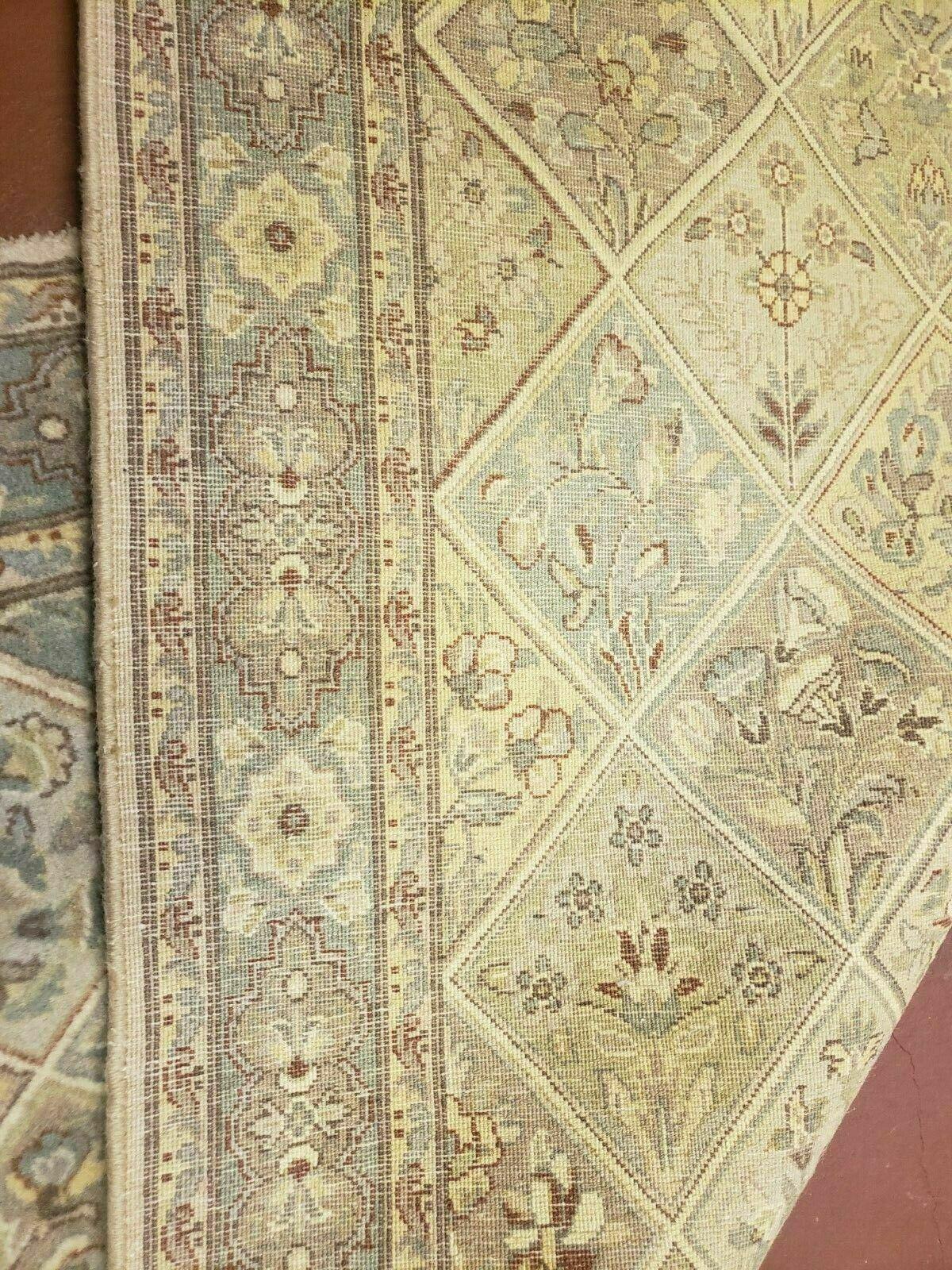2' 7" X 9' Vintage Handmade India Floral Oriental Wool Runner Rug Hand Knotted - Nuvé