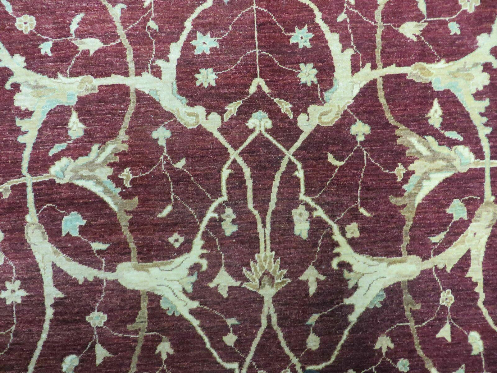 10' X 14' Vintage Handmade PESHAVAR CHOBI Pakistani Agra Wool Carpet Nice - Nuvé