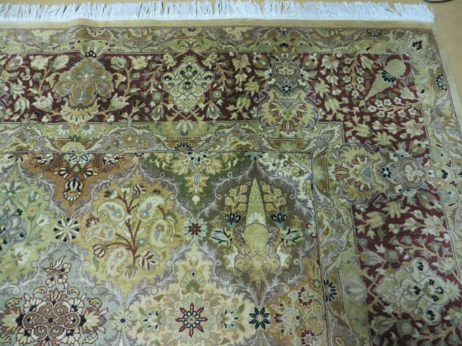8' X 10' Safavieh Handmade Pakistan Oriental Floral Wool Rug Hand Knotted Organic - Nuvé