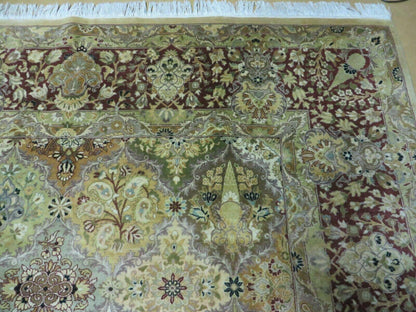 8' X 10' Safavieh Handmade Pakistan Oriental Floral Wool Rug Hand Knotted Organic - Nuvé