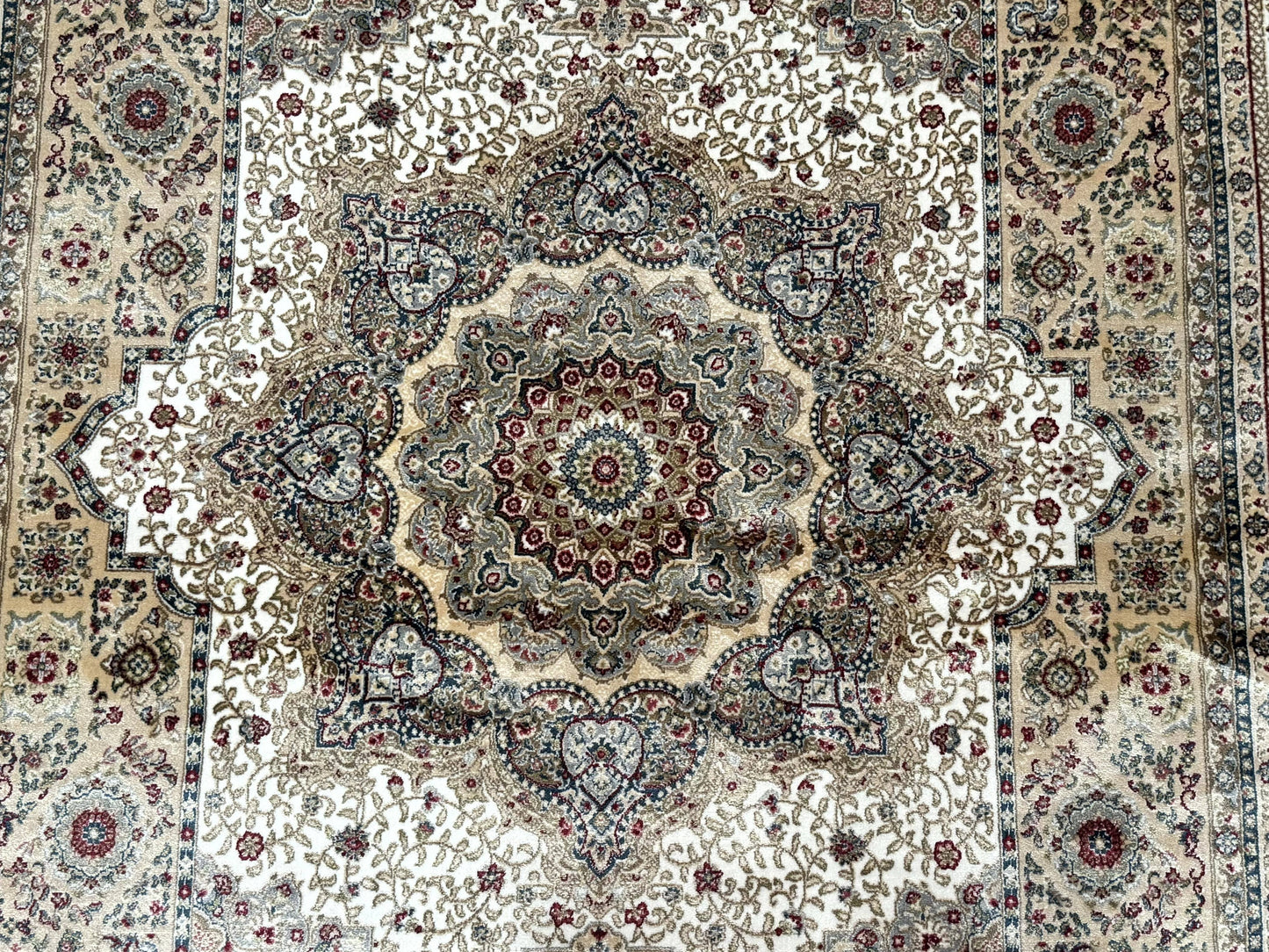 Turkish Memluk Silk Rug 4x6, Hereke Carpet, Bamboo Silk, New - Nuvé