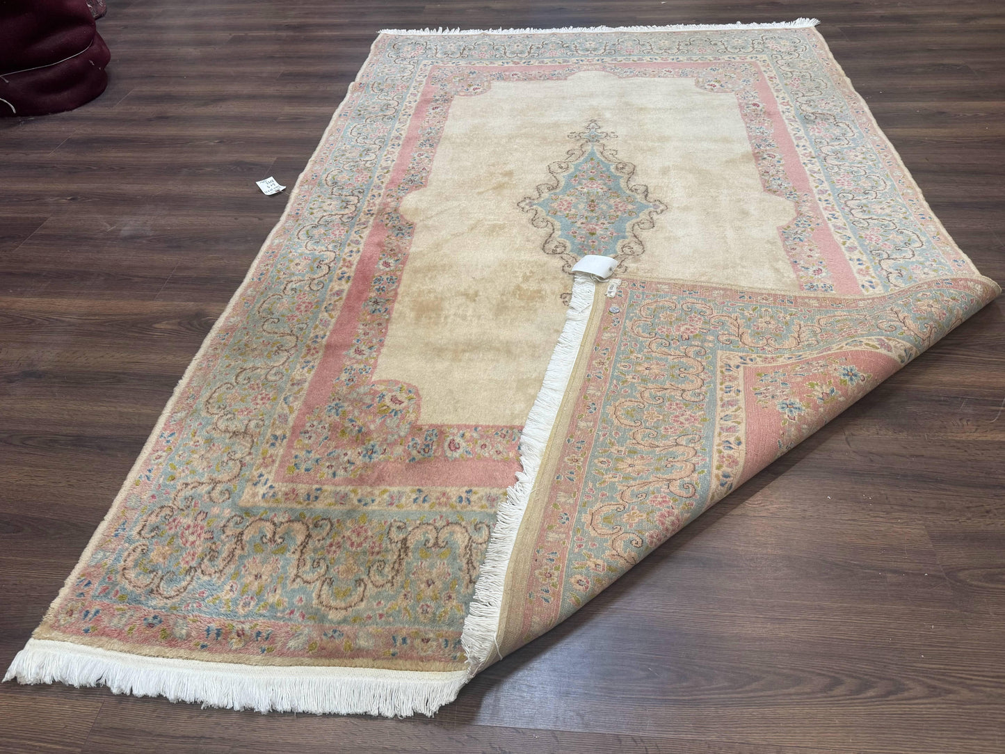 Persian Kerman Rug 6x9, Pastel Colors, Semi Open Field - Nuvé