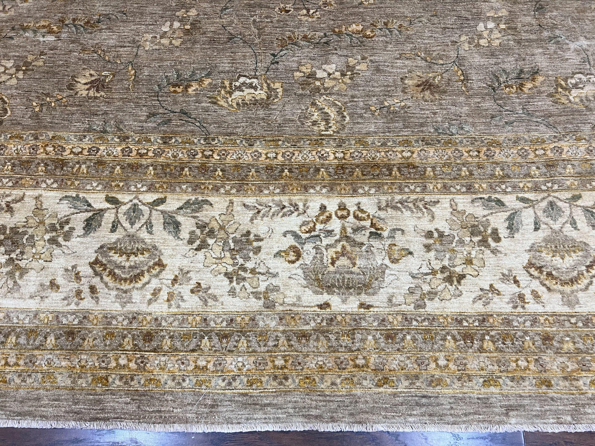 Pak Persian Rug 12x15, Wool Hand Knotted Oriental Floral Carpet, Signed by Master Weaver, 12x15 Large Palace Size Rug - Nuvé