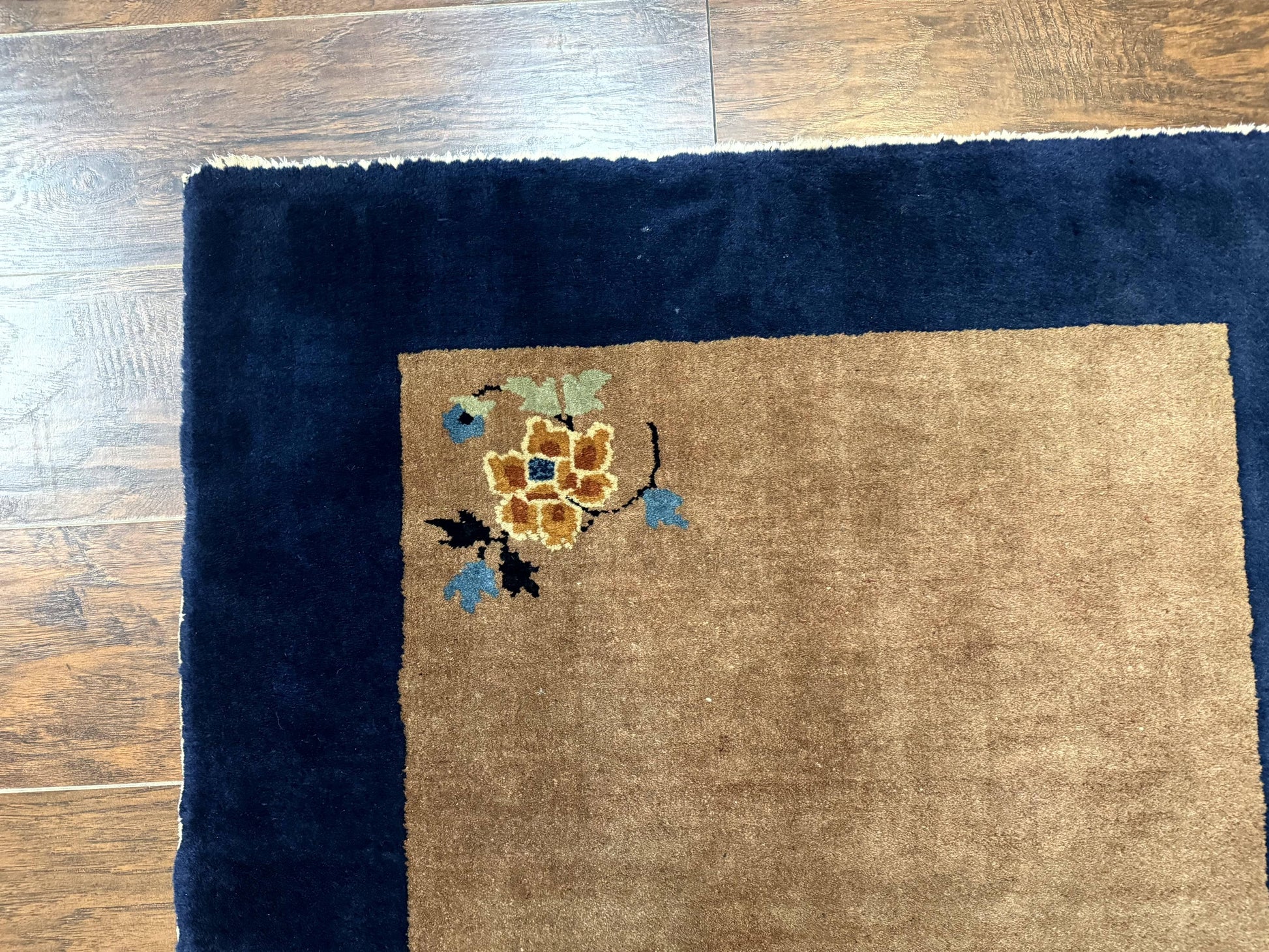 Chinese Rug 3x5, Antique Peking Art Deco Carpet, Simple Design - Nuvé
