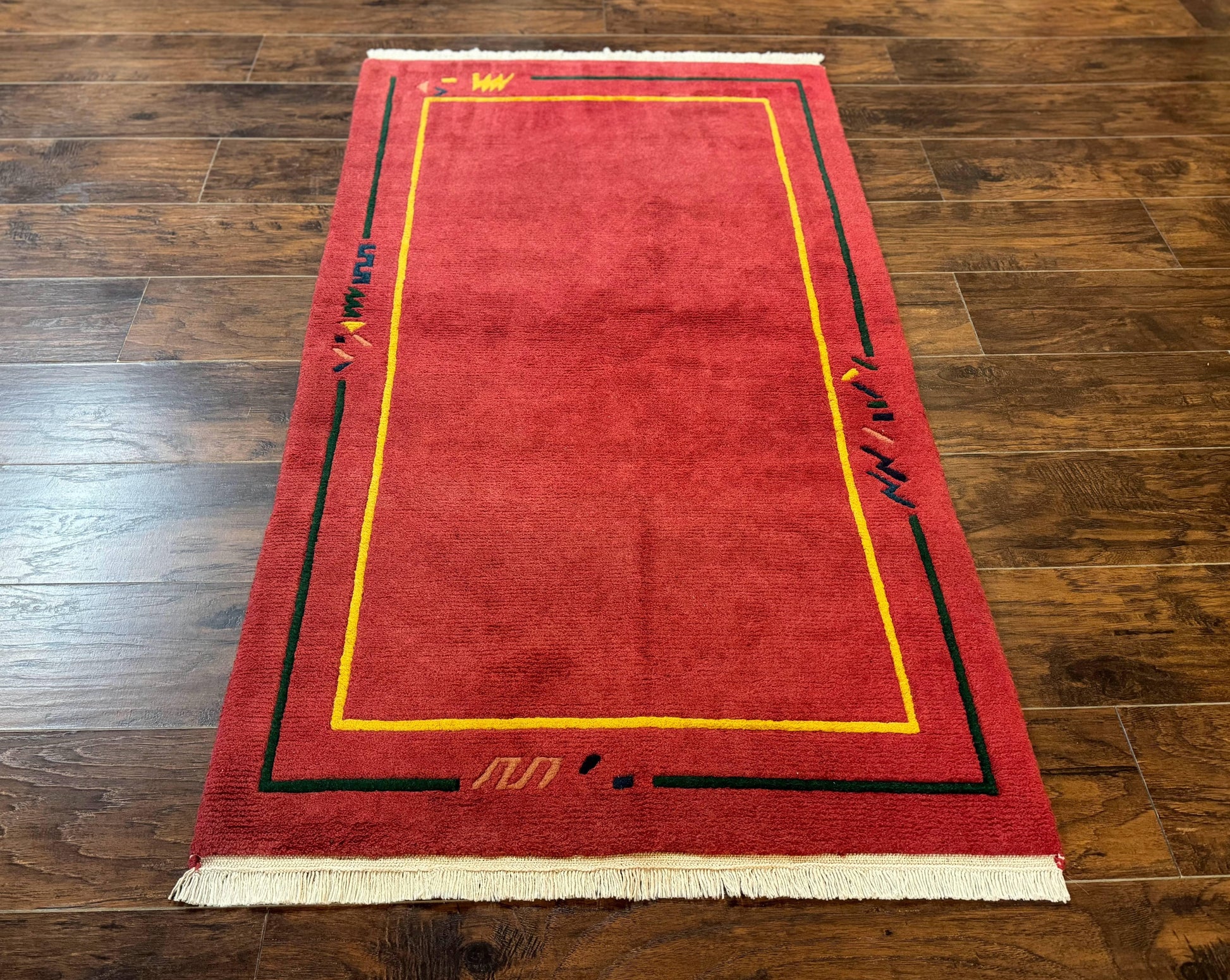 Indo Persian Gabbeh Rug 3x5, Red - Nuvé