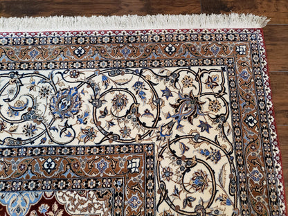 Persian Nain Rug 11x15 – Wool on Silk, Hand-Knotted, Signed Masterpiece - Nuvé