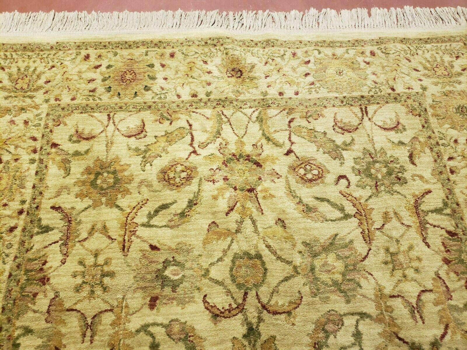 Belgium Power Loomed Rug 5x7, Vintage Oriental Wool Carpet, Beige - Nuvé