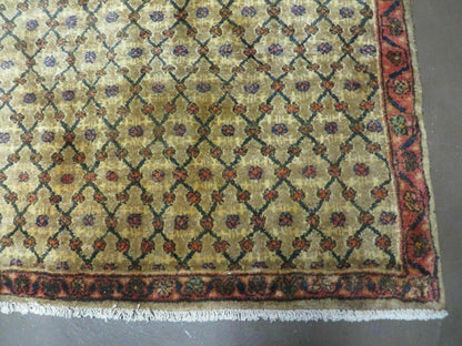 4' X 6' Handmade Indian Allover Wool Rug Camel Hair Color #119 - Nuvé