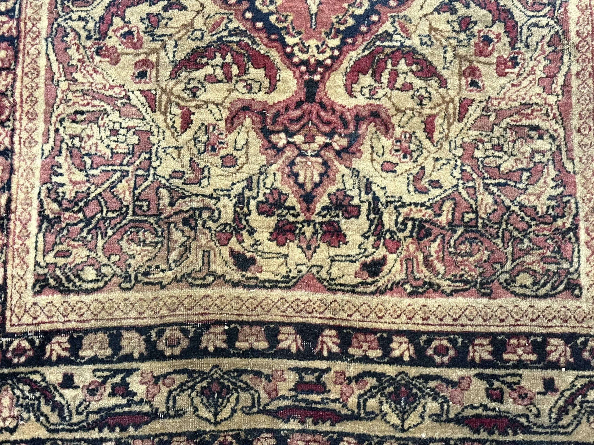 Antique Persian Lavar Rug 3x5, Persian Kerman Rug, Traditional Persian Carpet - Nuvé