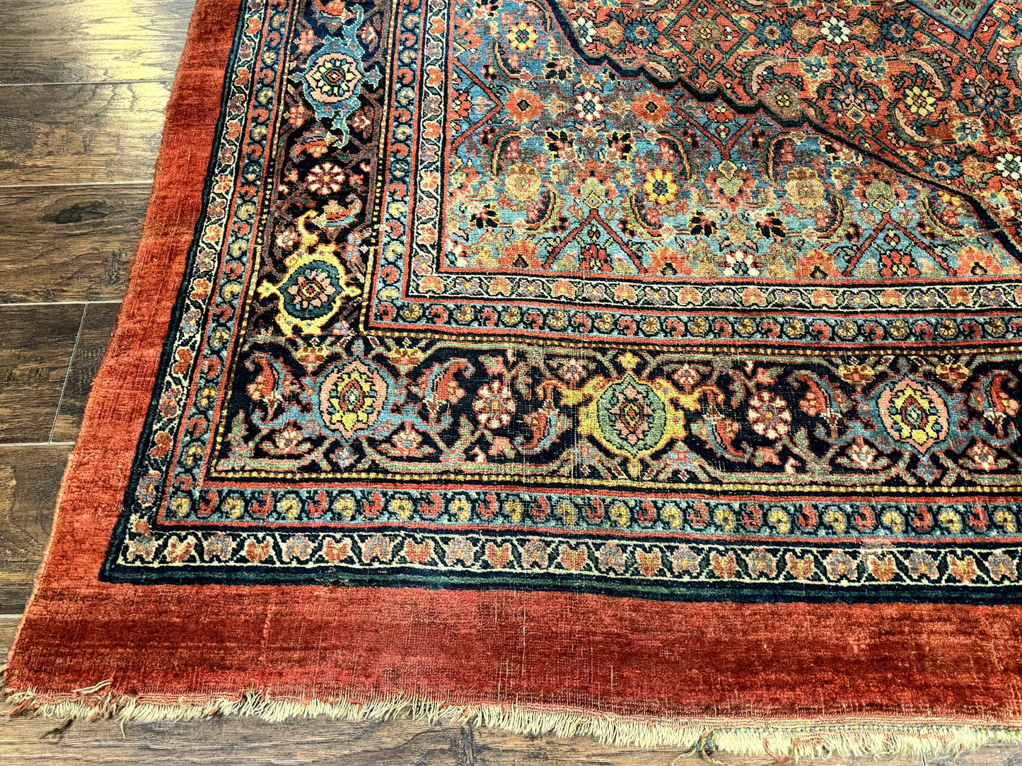 Antique Persian Bijar Rug 7x15 - Nuvé