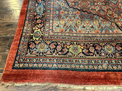 Antique Persian Bijar Rug 7x15 - Nuvé