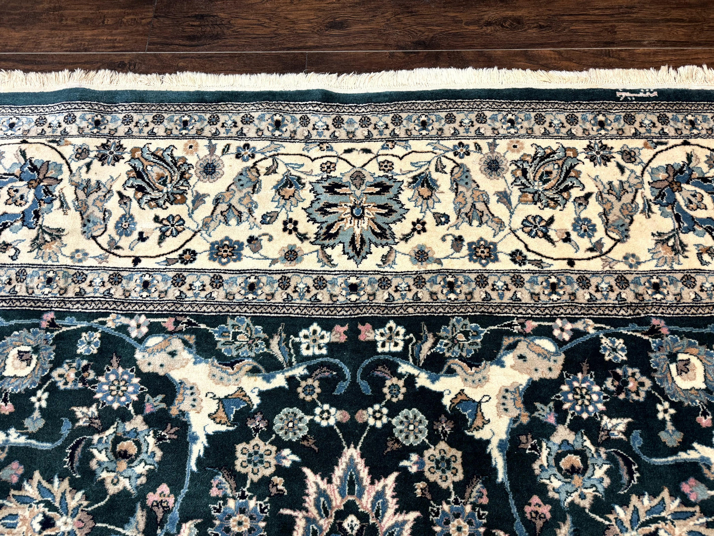 Pak Persian Rug 9x12, Dark Green, Floral Allover - Nuvé