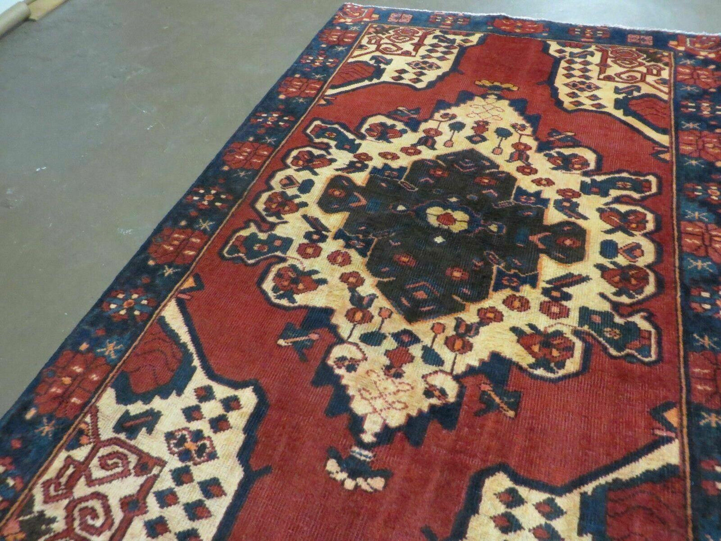 4' X 7' Antique 1920 Handmade Turkish Wool Rug Veg Dye Nice - Nuvé