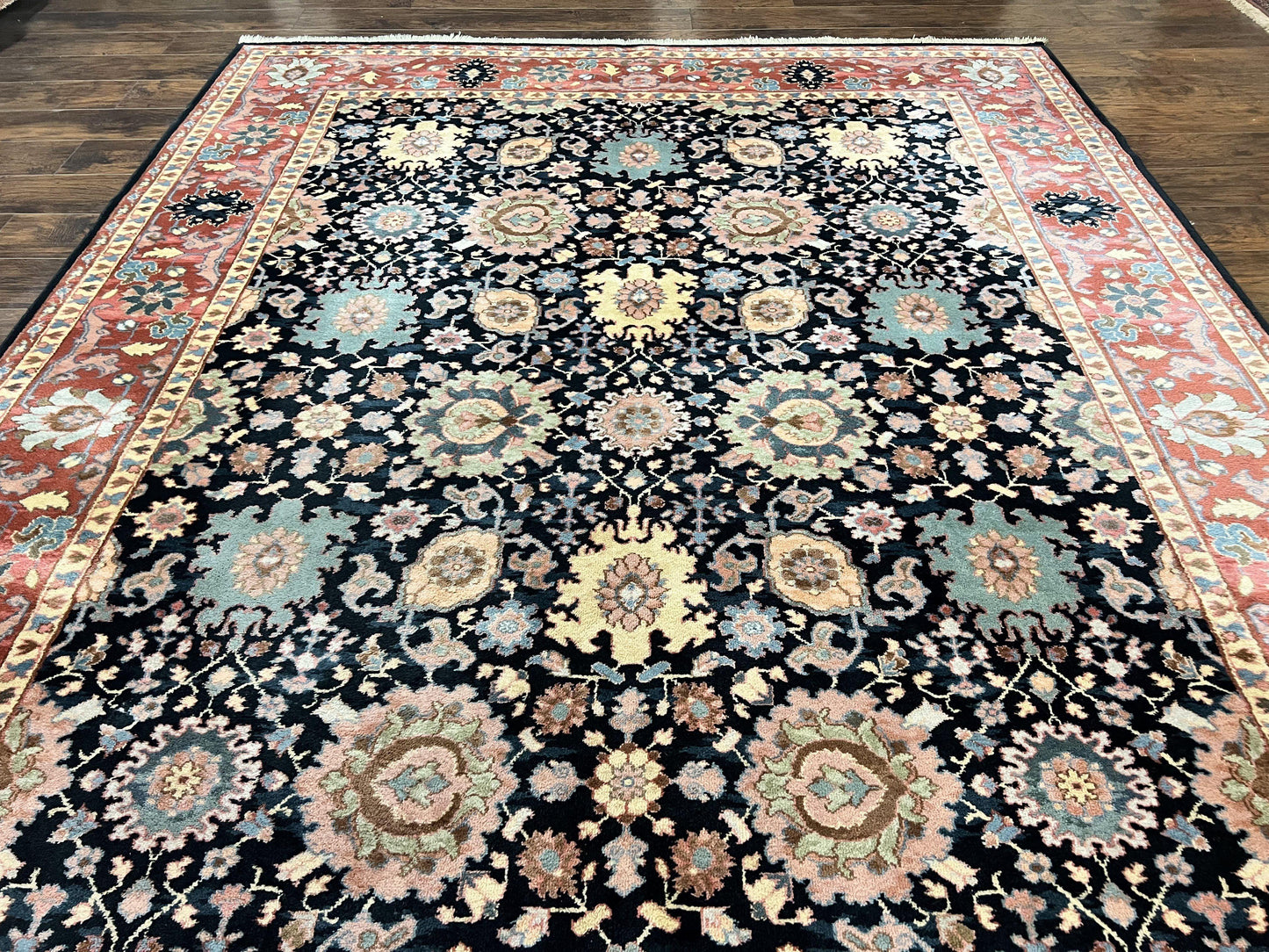 Karastan Rug 8 x 11.7, Karastan Williamsburg Kurdish Pattern 559, Wool Pile Vintage Karastan Carpet, Discontinued, Room SIzed Area Rug - Nuvé