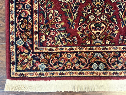 Karastan Runner Rug 2.6 x 8.6, Red Sarouk #785, Original 700 Series, Wool Karastan Runner Rug, Rare - Nuvé