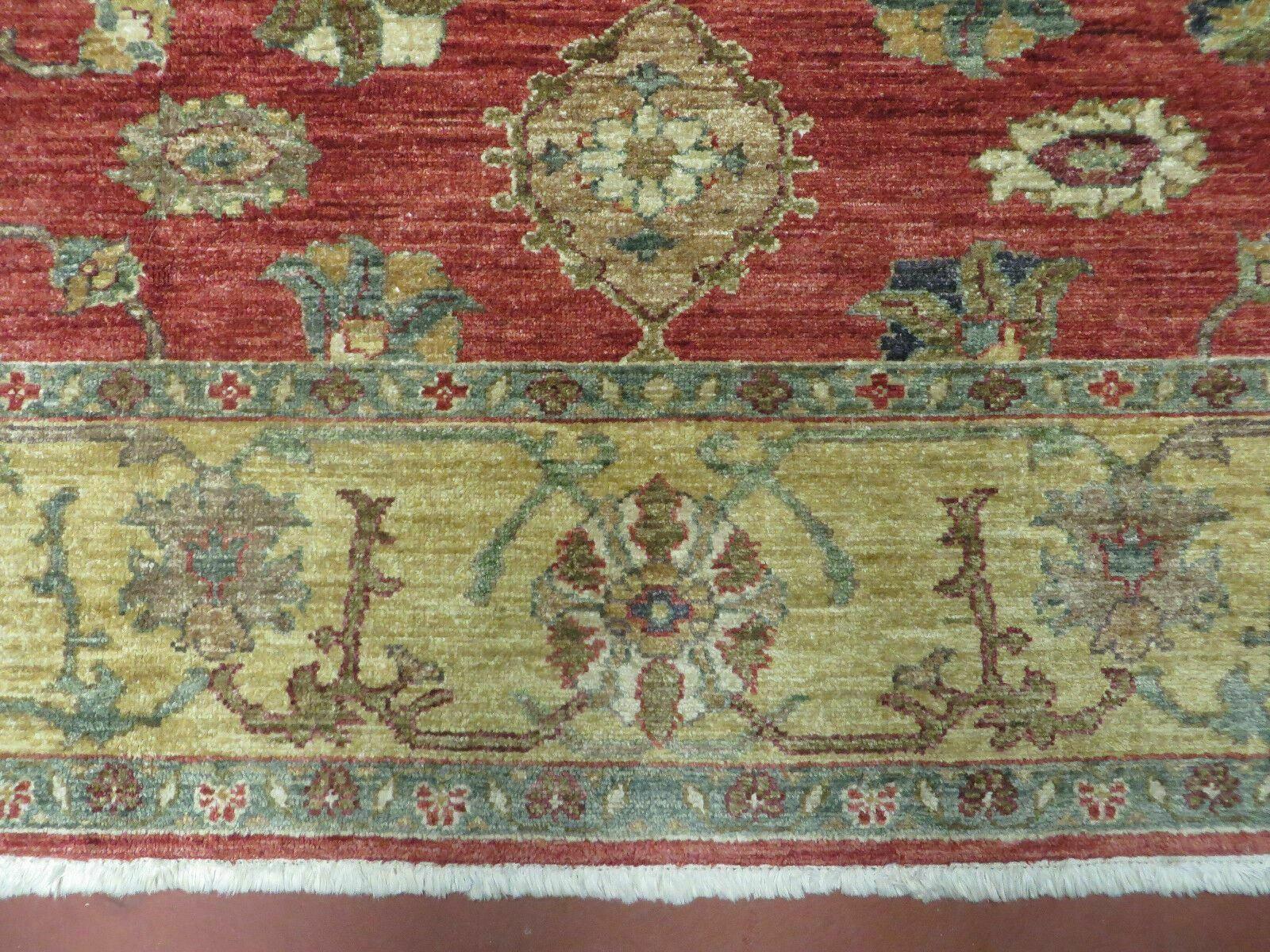 6.5' X 7' Vintage Handmade Egypt Agra Wool Rug Carpet Square Beauty - Nuvé