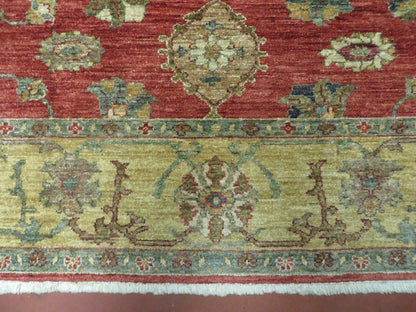 6.5' X 7' Vintage Handmade Egypt Agra Wool Rug Carpet Square Beauty - Nuvé