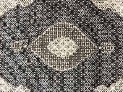 Sino Persian Rug 6x9, Herati Pattern, Vintage Handmade Hand Knotted Wool Oriental Carpet, Fine 6 x 9 Rug, Traditional Rug, Dark Blue Rug - Nuvé