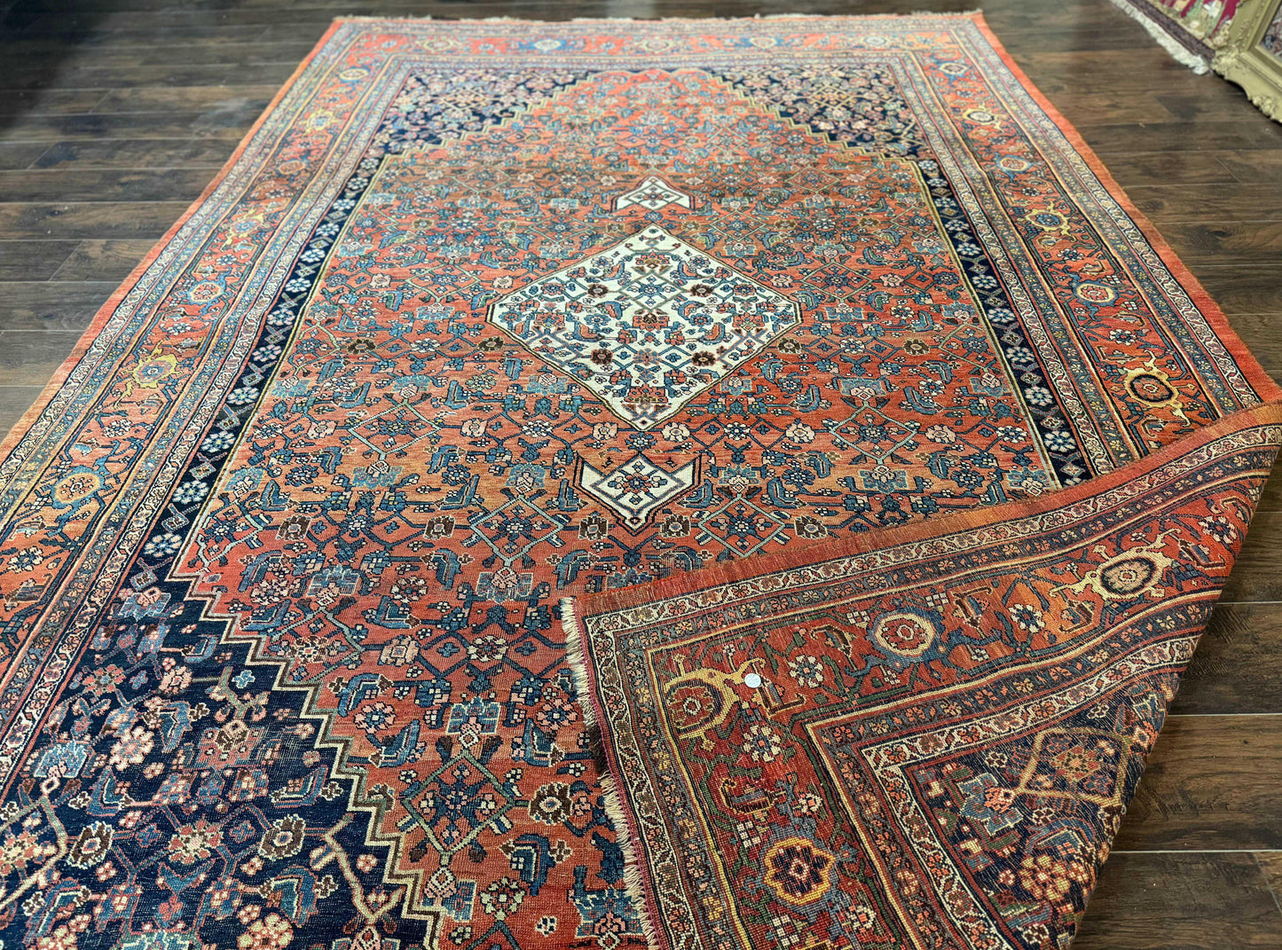 Antique Persian Bidjar Rug 8x12, Rare Persian Carpet - Nuvé
