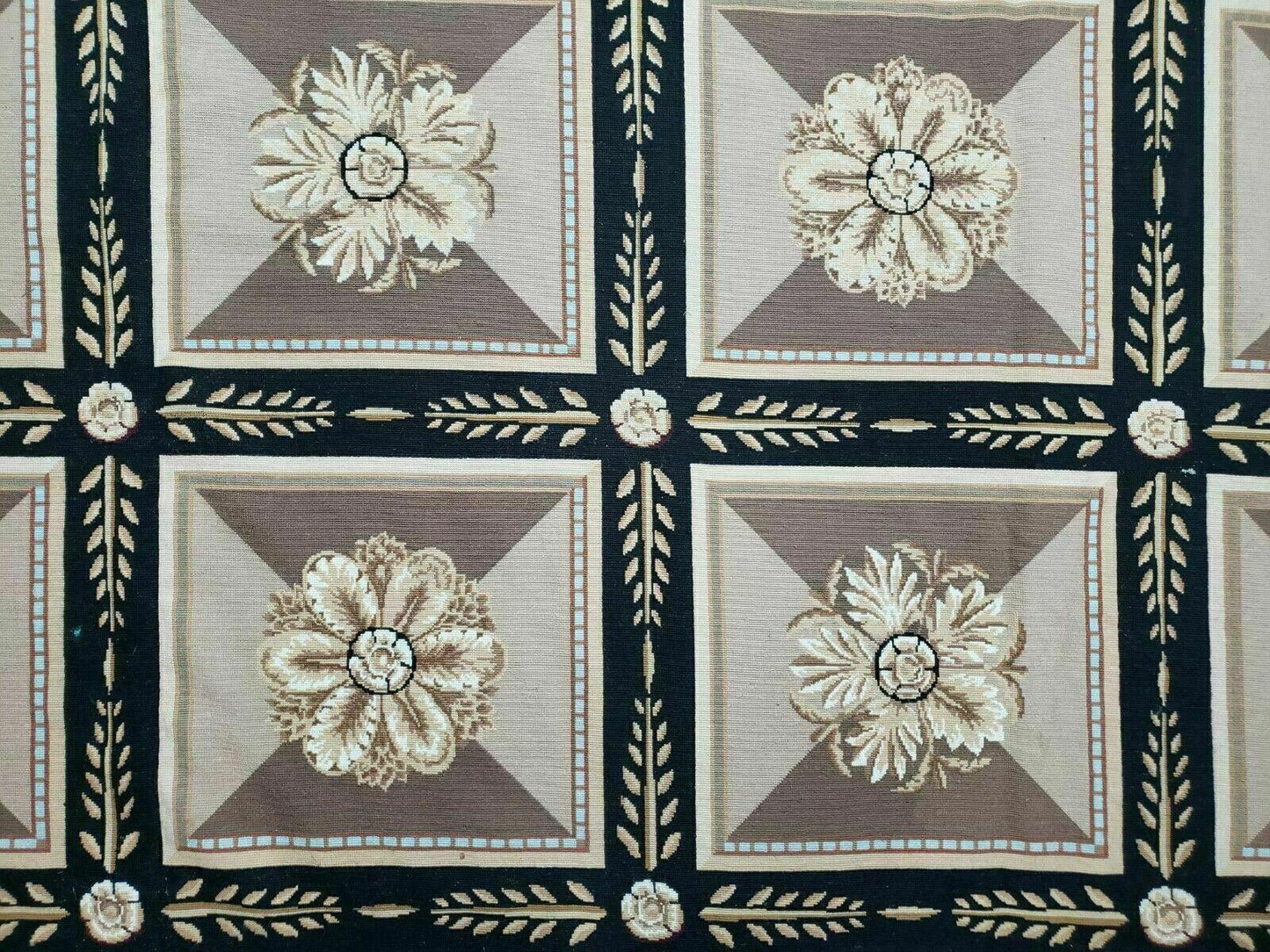 9' X 12' Handmade English Aubusson Savonnerie Design Needlepoint Wool Rug Nice - Nuvé