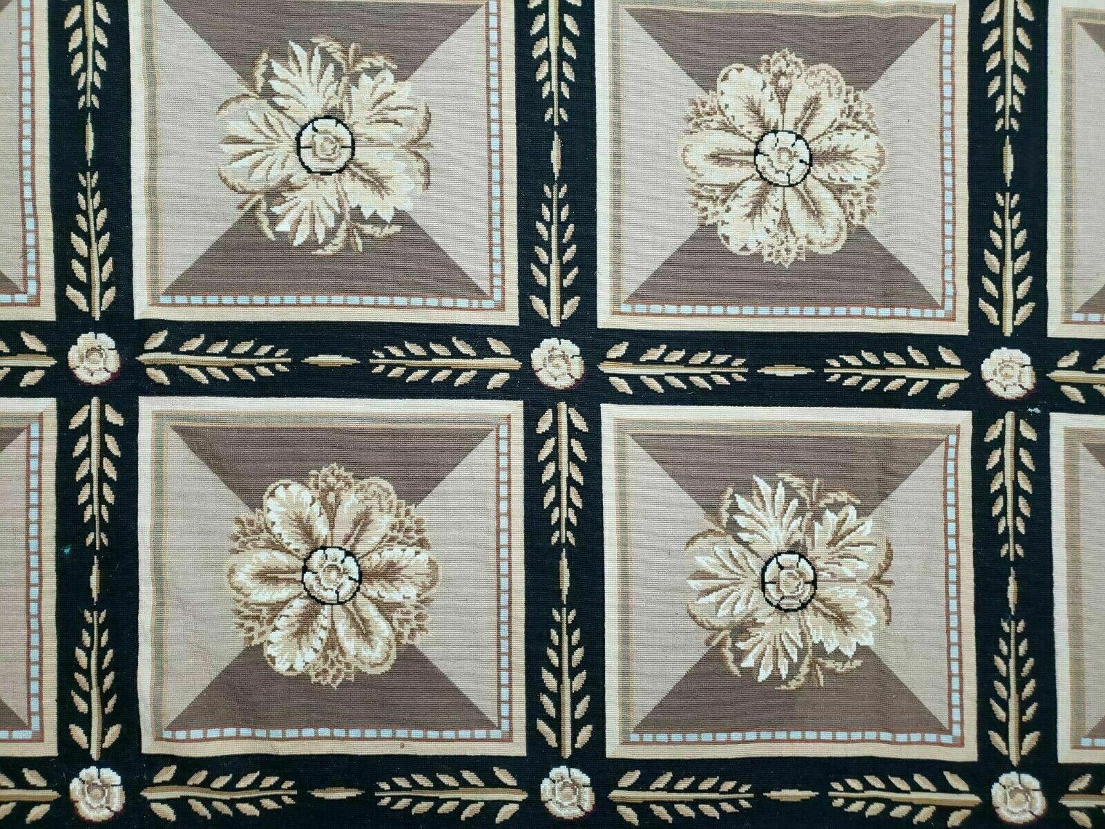 9' X 12' Handmade English Aubusson Savonnerie Design Needlepoint Wool Rug Nice - Nuvé