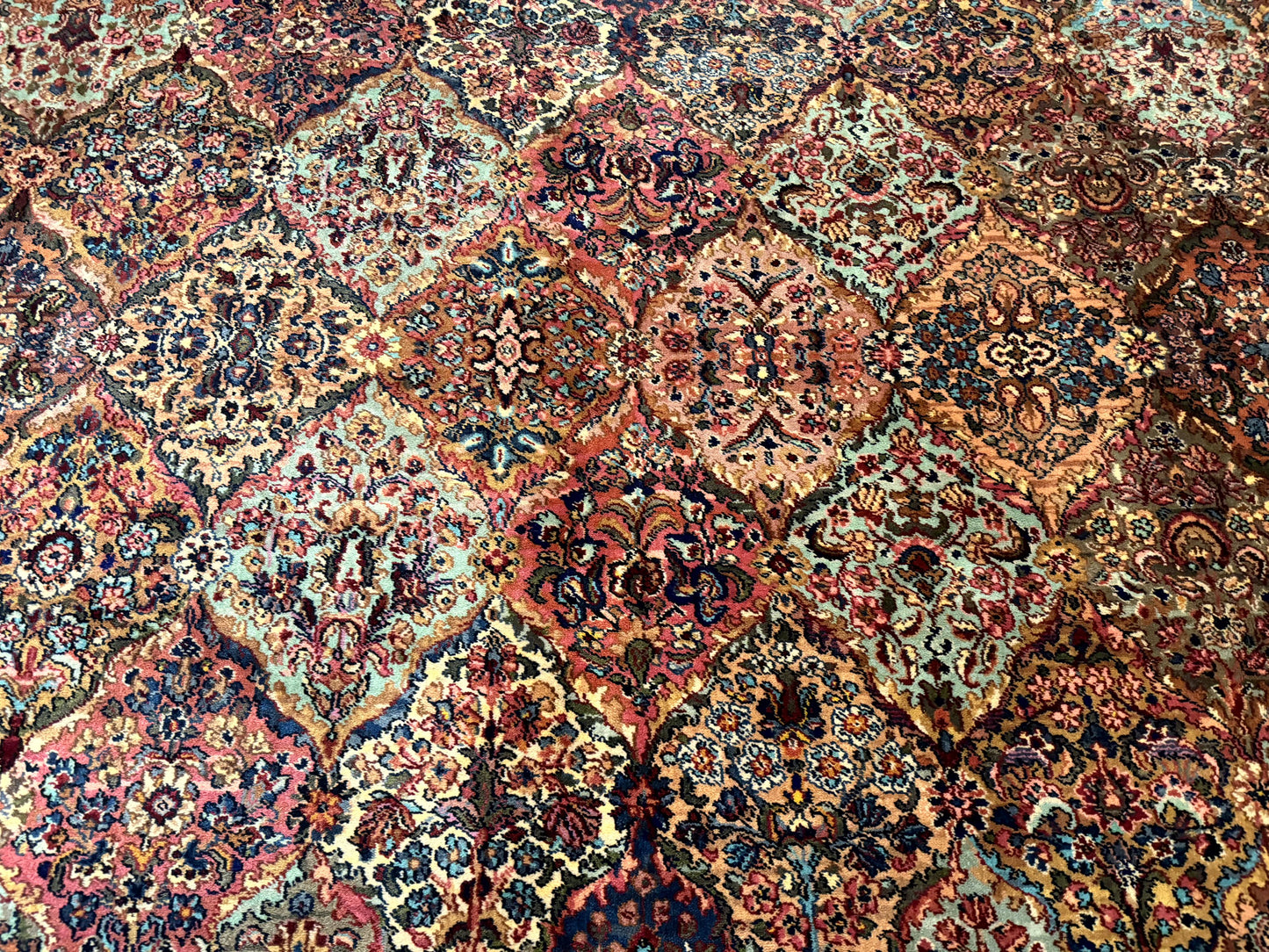 10x18 Karastan Multicolor Panel Kirman Rug #717, Palace Size Wool Discontinued Original 700 Series - Nuvé
