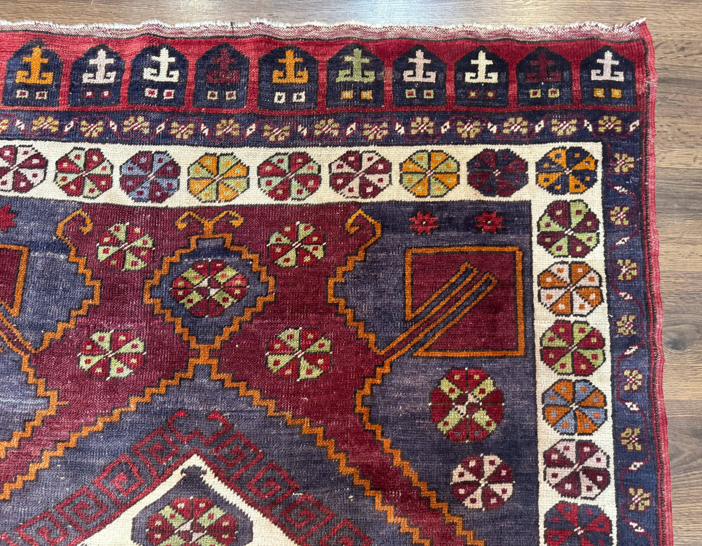Turkish Kazak Rug 5x7, Geometric - Nuvé