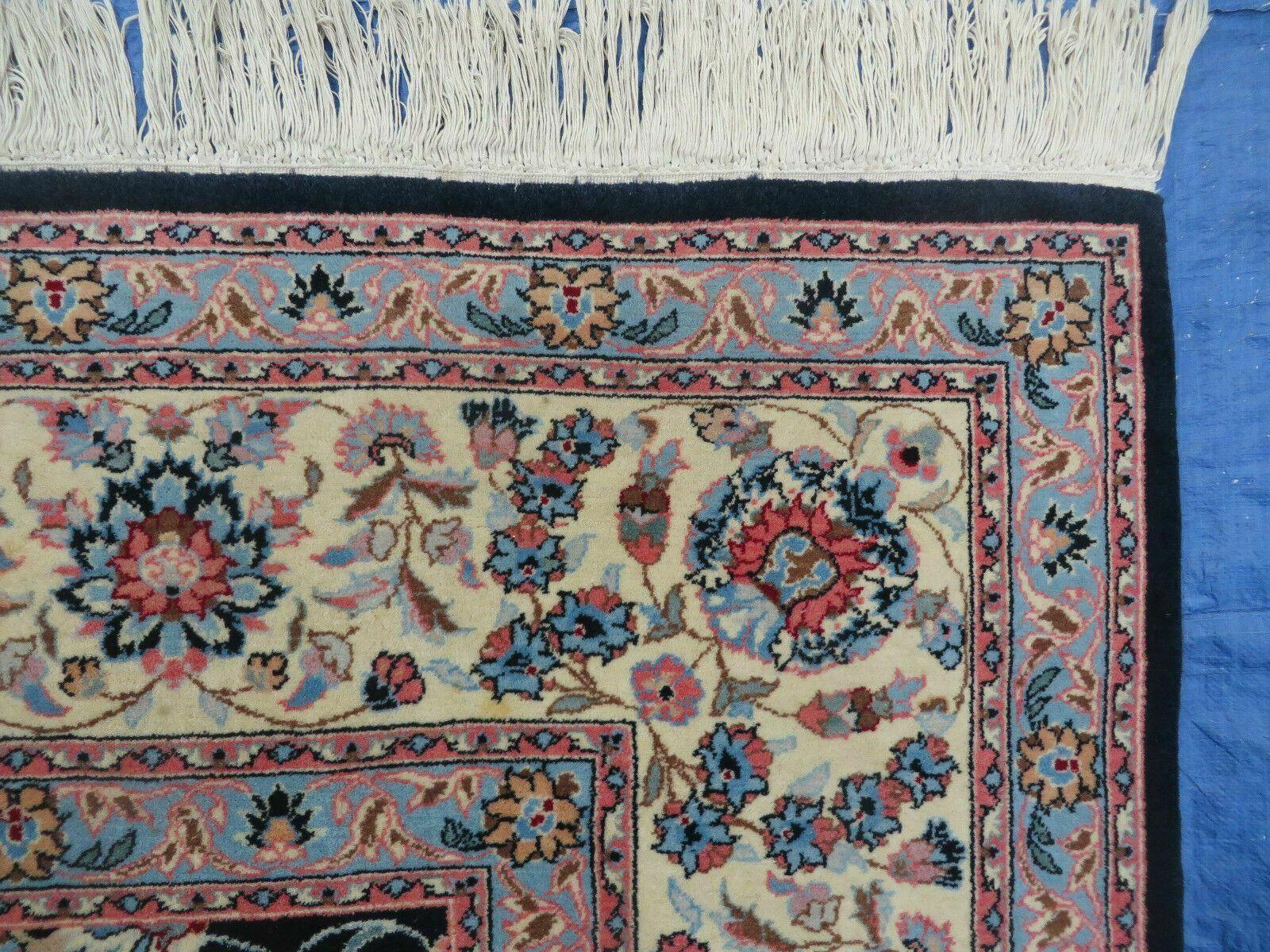 10' X 14' Vintage Handmade India Wool Hand Knotted Carpet Rug Organic Dyes Nice - Nuvé