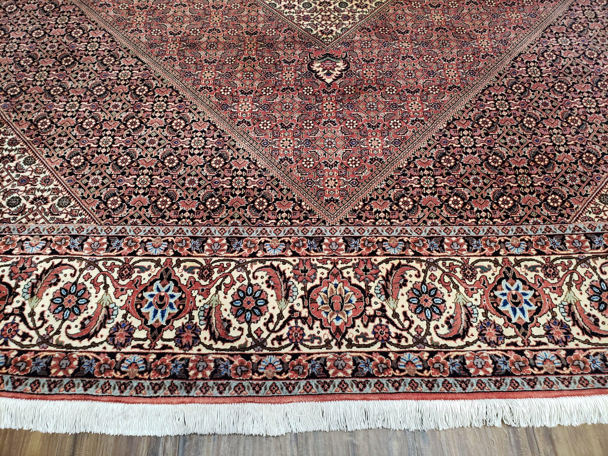 Persian Bijar Rug 8x11 - Herati Mahi Pattern - Nuvé