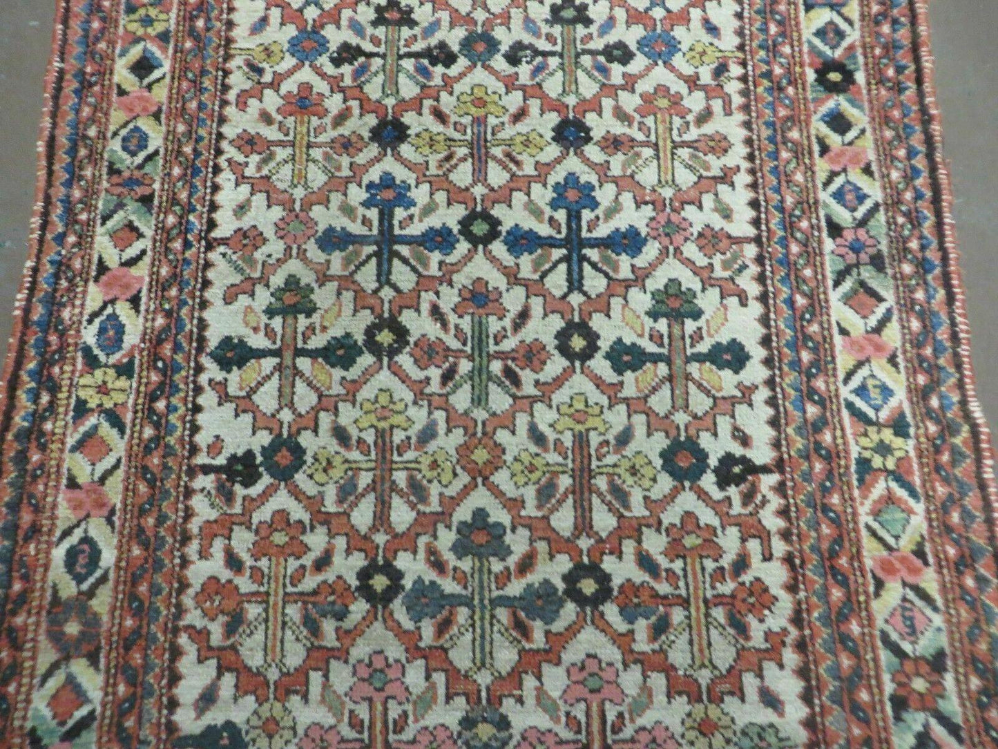 3' 3"X 10' Antique Handmade Caucasian Shirvan Wool Runner Rug Nice - Nuvé