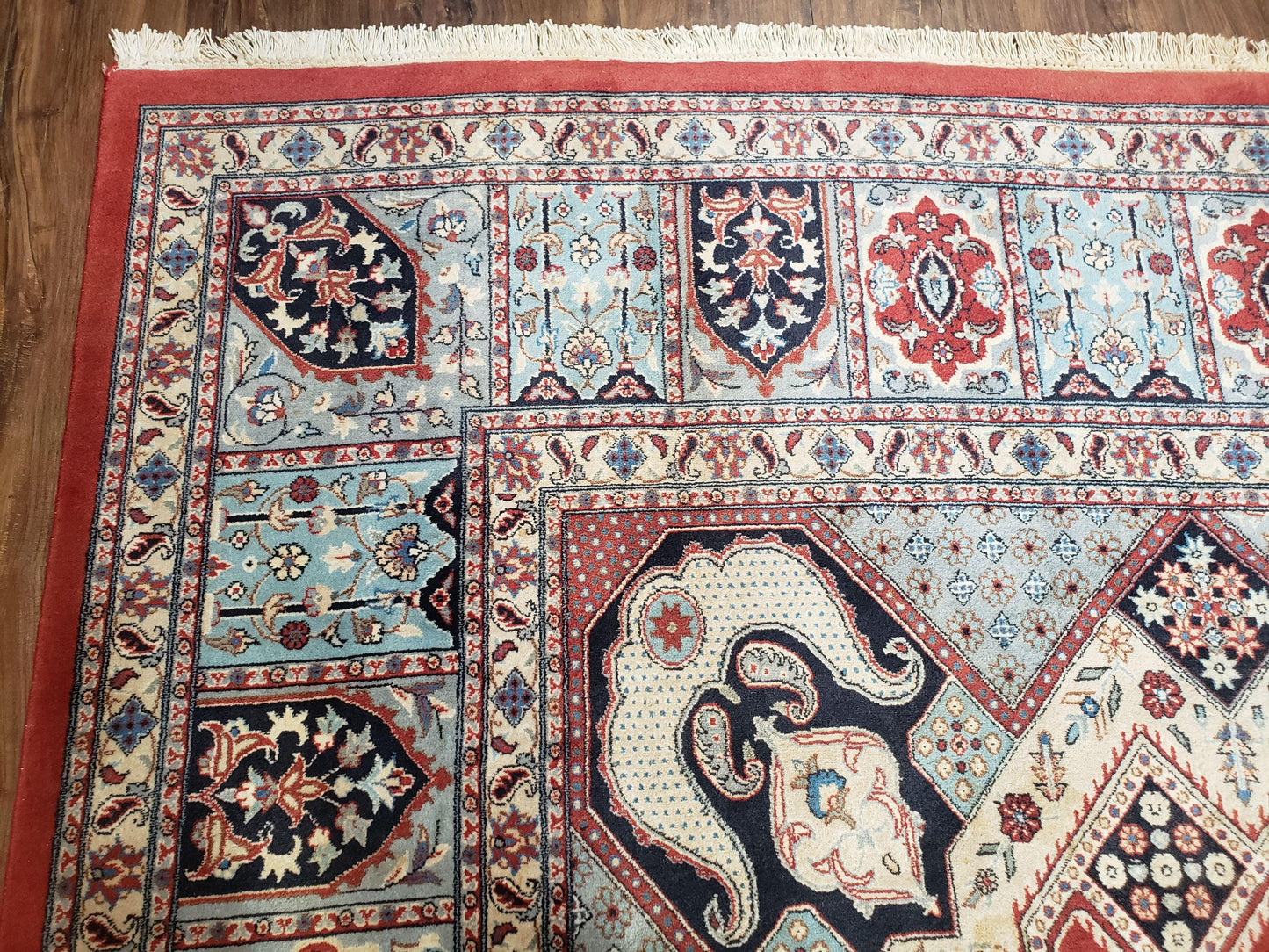 8 x11 Top Quality Veg Dye Turkish Carpet Decorative Handmade Geometric Area Rug - Nuvé