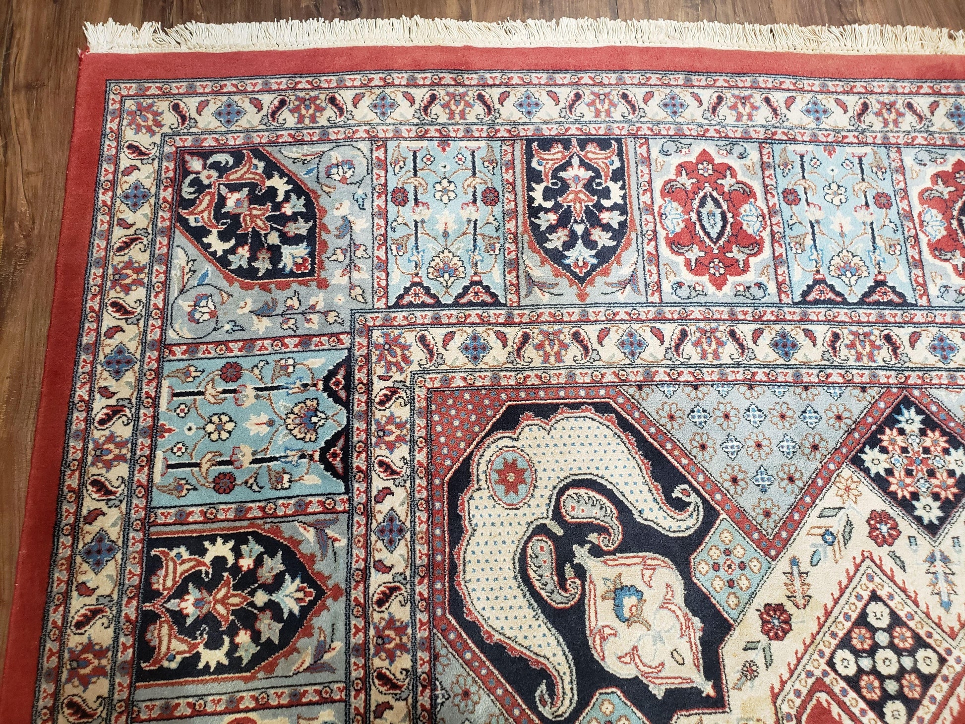 8 x11 Top Quality Veg Dye Turkish Carpet Decorative Handmade Geometric Area Rug - Nuvé