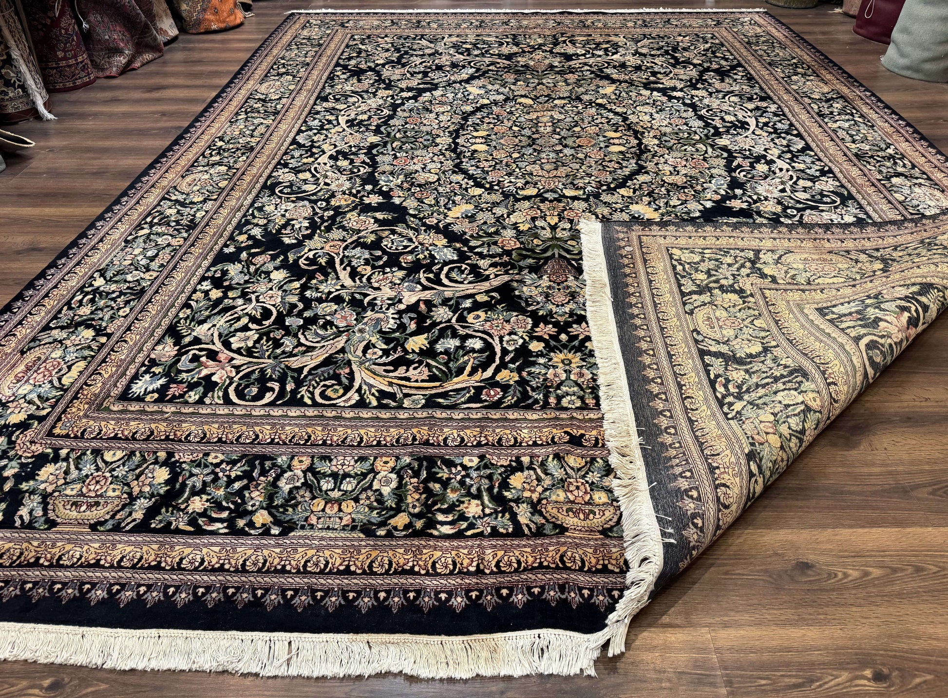 Pak Persian Rug 10x14, Elegant Floral Carpet, Fine 225 KPSI - Nuvé
