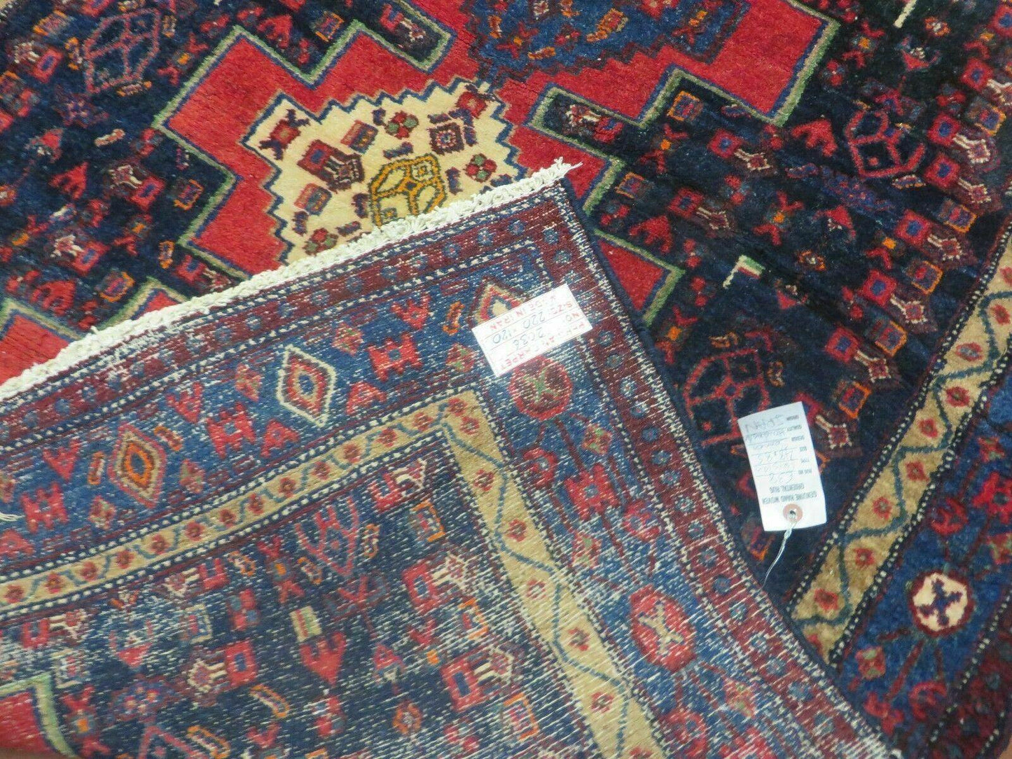 4' X 7' Antique Handmade Turkish Wool Rug Nice # 638 - Nuvé