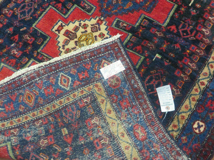 4' X 7' Antique Handmade Turkish Wool Rug Nice # 638 - Nuvé