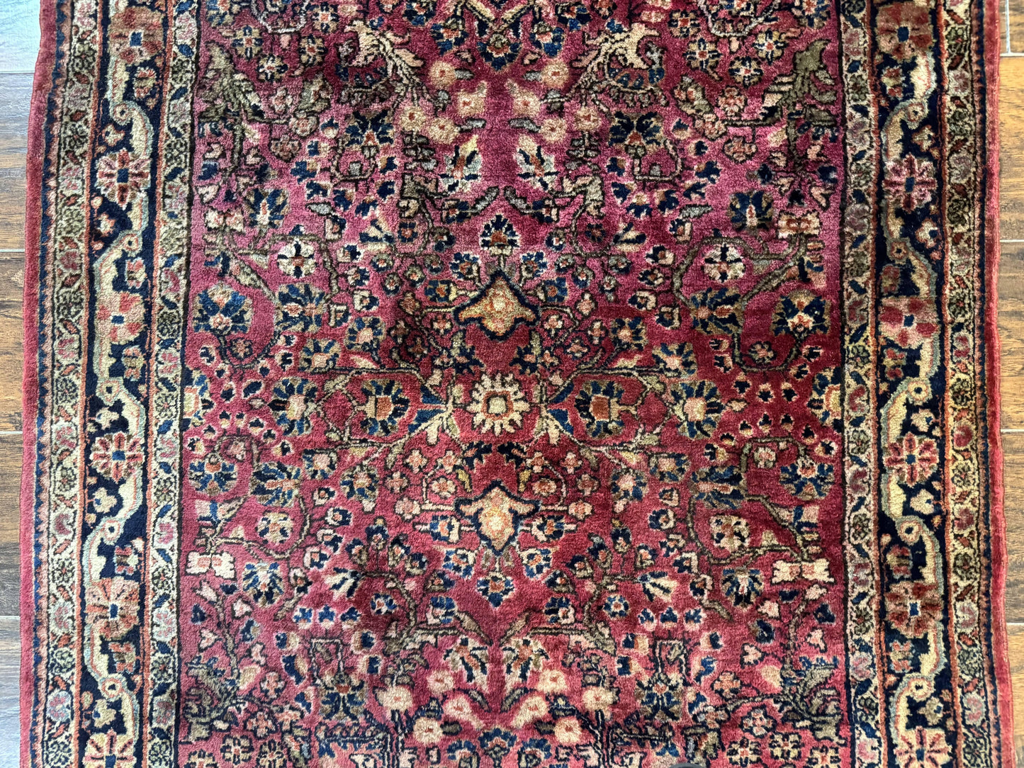 Persian Sarouk Rug 3x5, Antique Persian Carpet - Nuvé