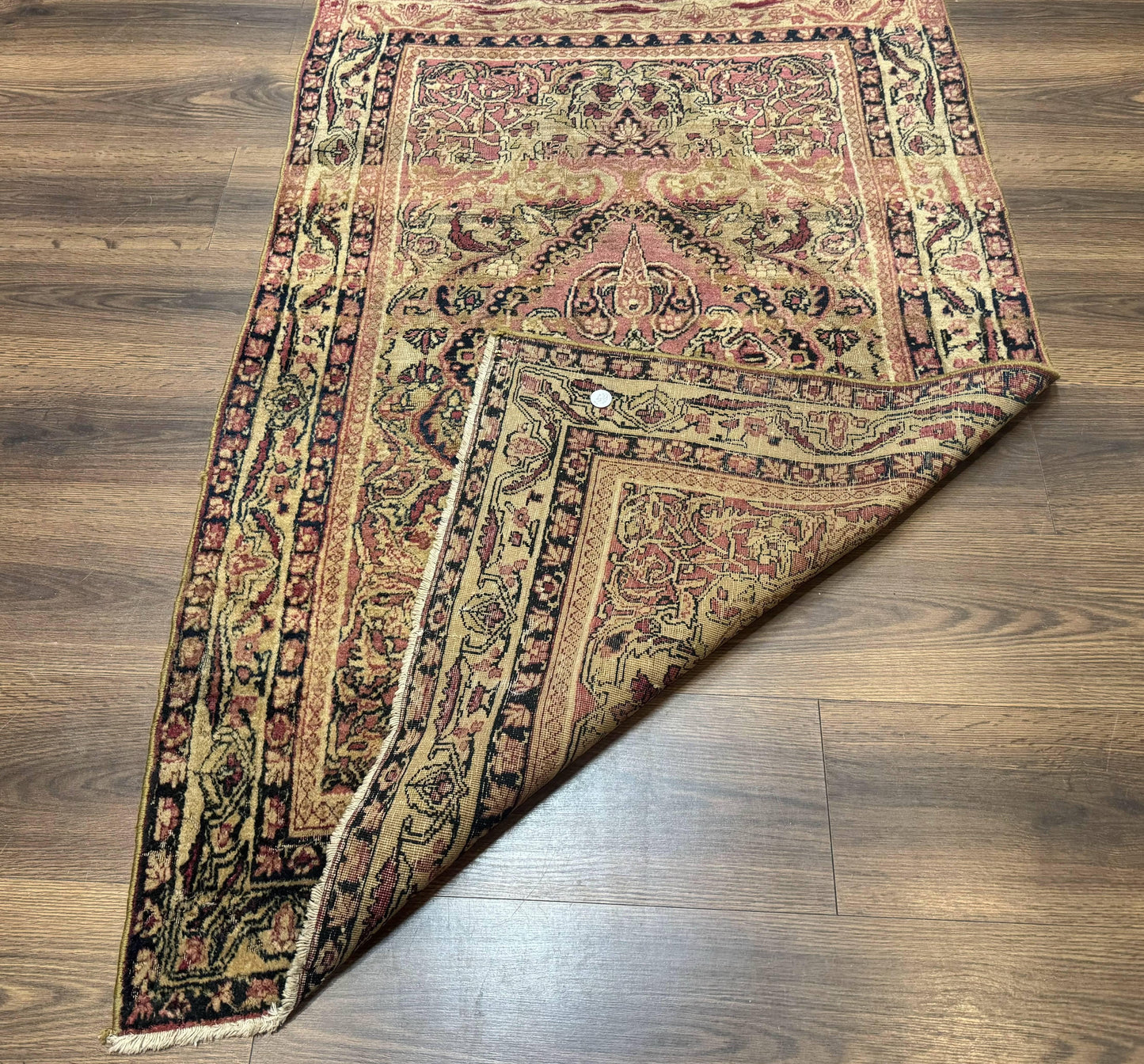 Antique Persian Lavar Rug 3x5, Persian Kerman Rug, Traditional Persian Carpet - Nuvé