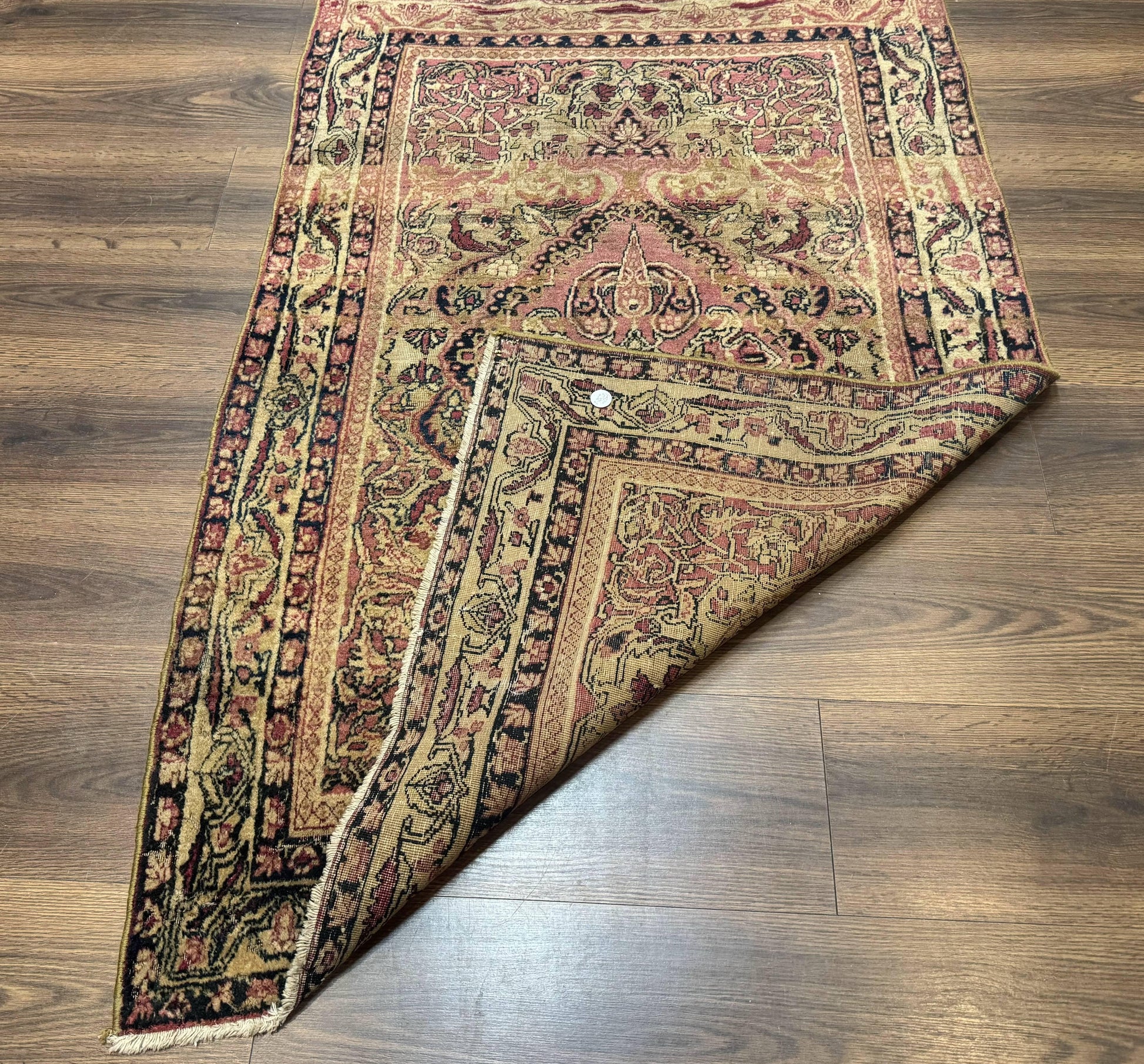 Antique Persian Lavar Rug 3x5, Persian Kerman Rug, Traditional Persian Carpet - Nuvé