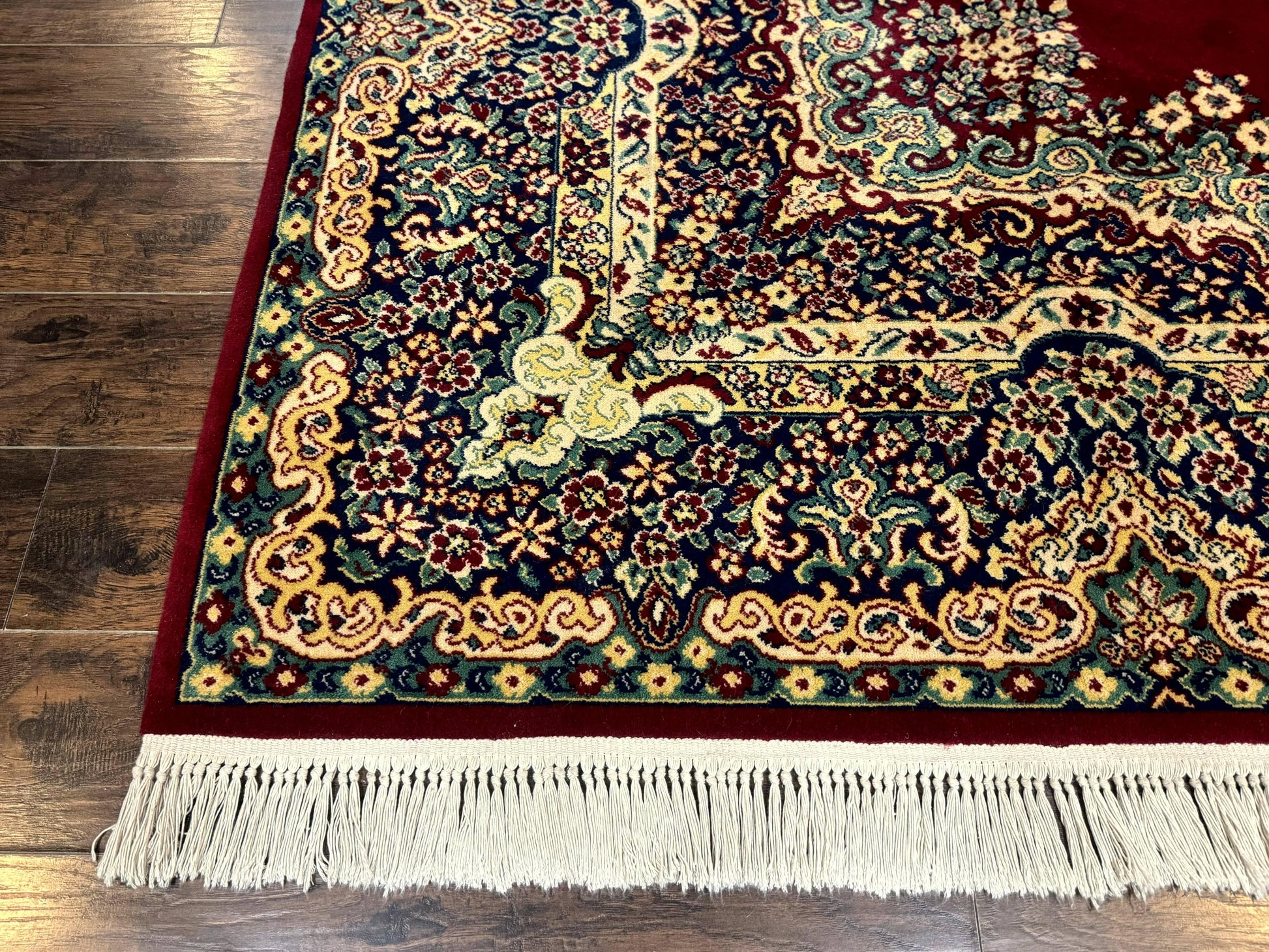 Power Loomed Persian Oriental Rug 9x12, Vintage Wool Pile, Kirman Design - Nuvé