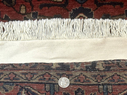Small Red Persian Sarouk Rug 2.7 x 4.9, Floral, Antique - Nuvé