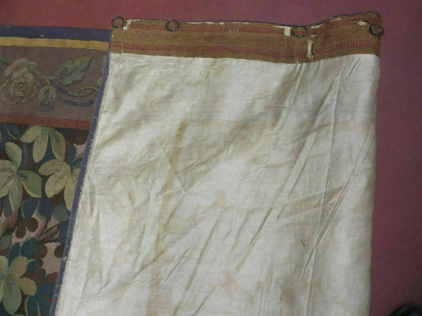 Antique French Tapestry 5x6 French Handmade Aubusson Nature One Of A Kind Rare - Nuvé