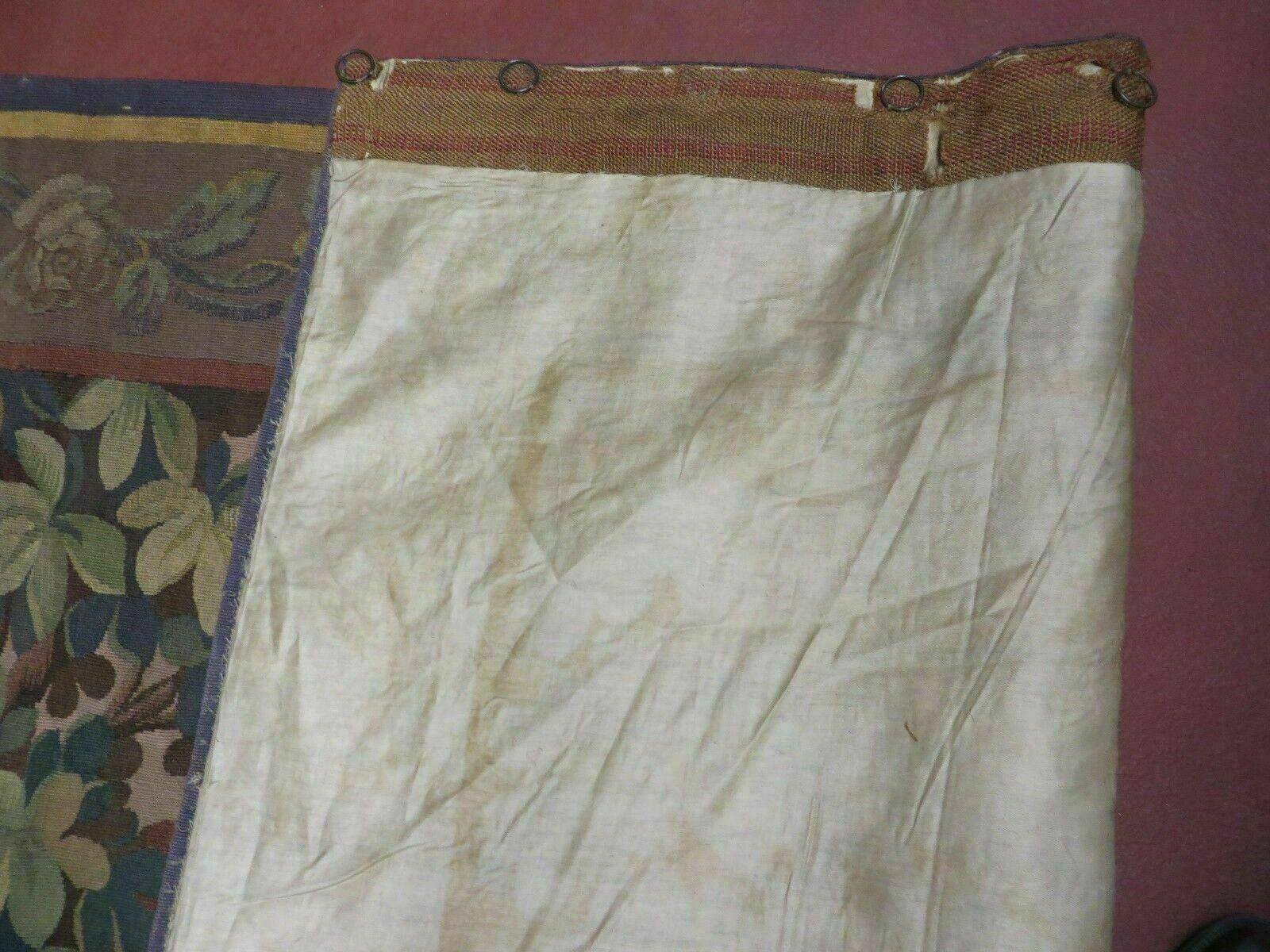 Antique French Tapestry 5x6 French Handmade Aubusson Nature One Of A Kind Rare - Nuvé