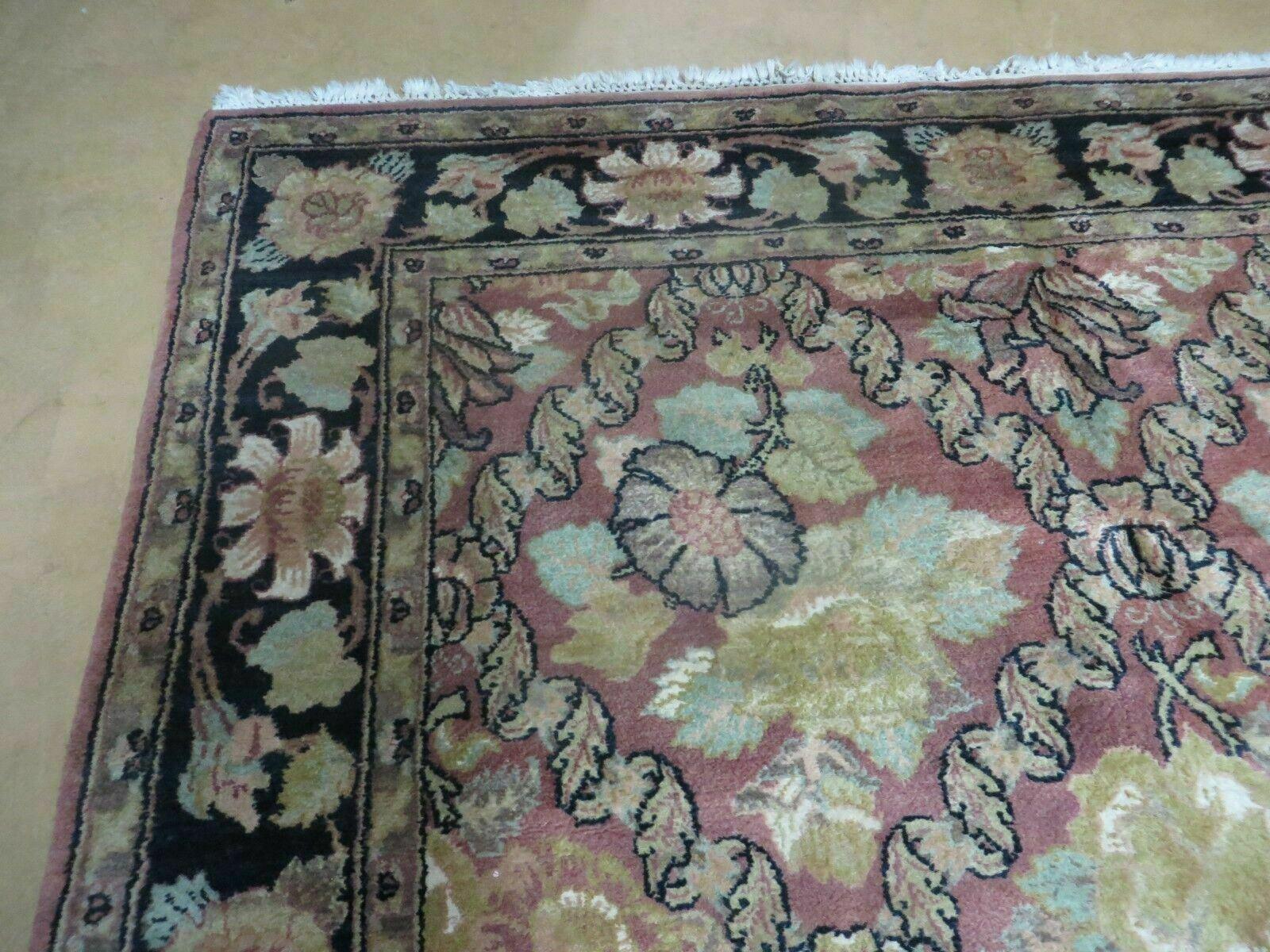 6' X 9' Handmade India Floral Oriental Wool Rug Carpet - Nuvé