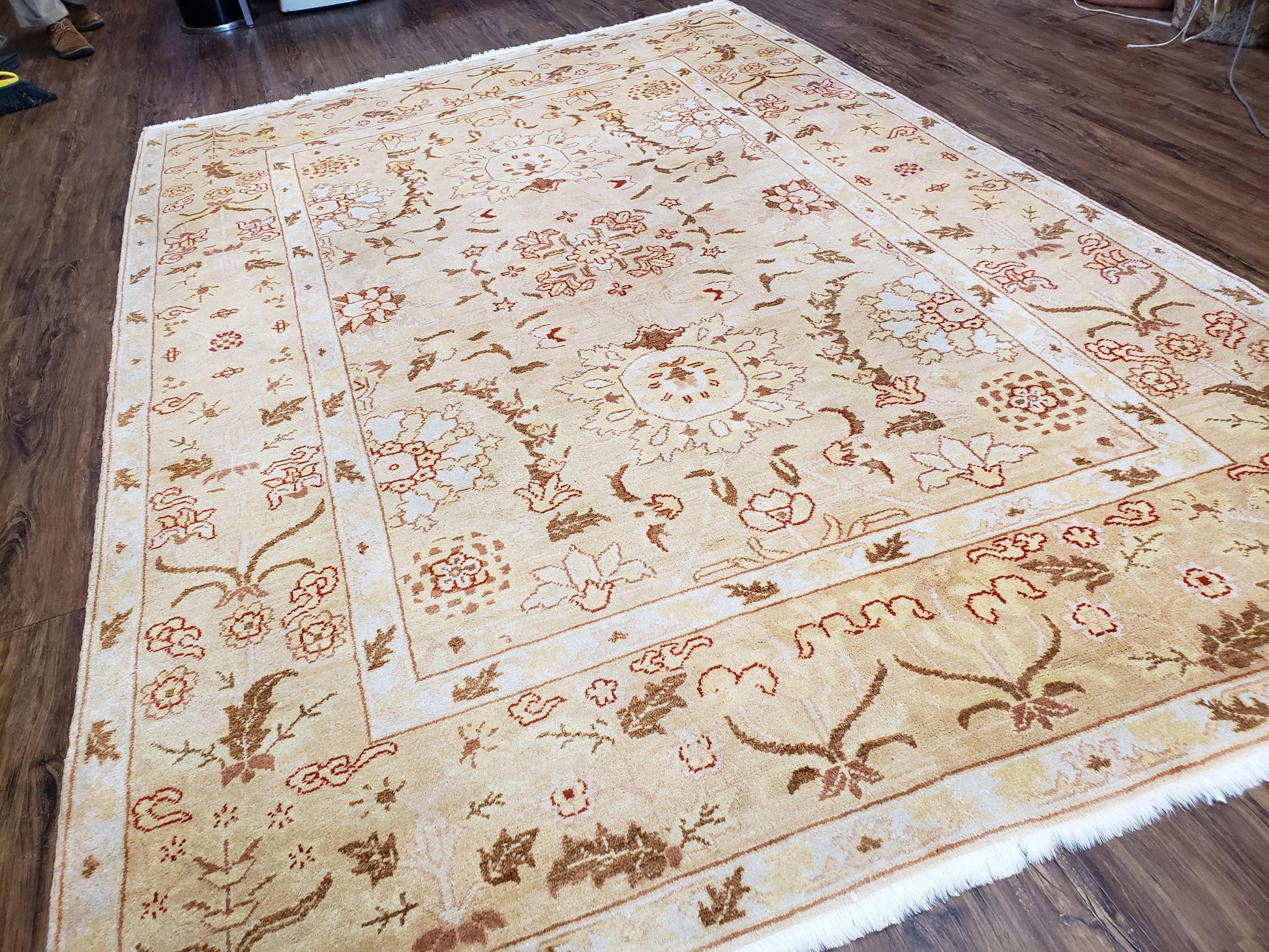 Vintage Turkish Oushak Area Rug 6x9, Wool Hand-Knotted - Nuvé