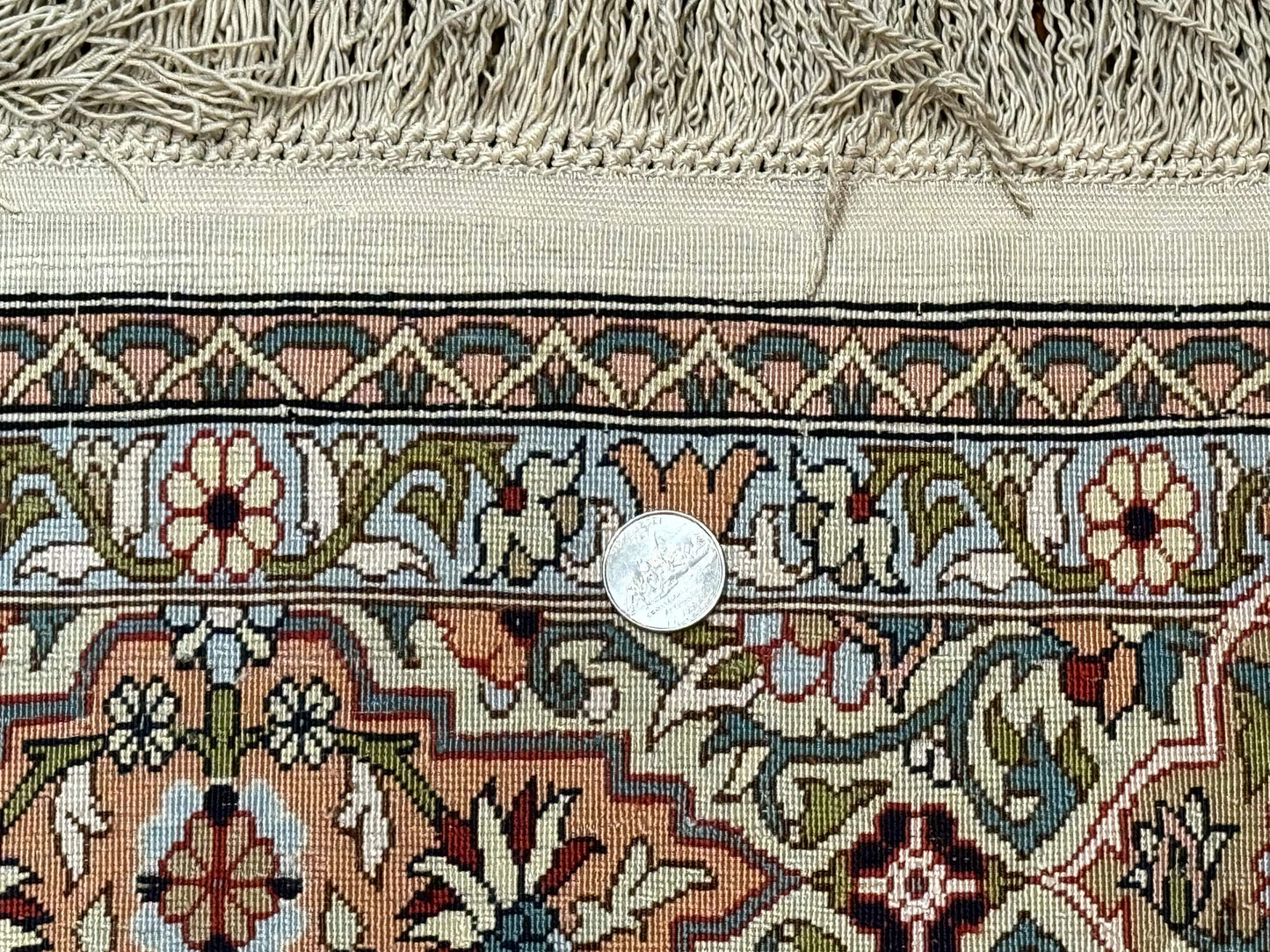 Rare Turkish Hereke Silk Rug 3x5, Tree of Life Persian Vase Design, Very Fine 440 KPSI, Signed - Nuvé