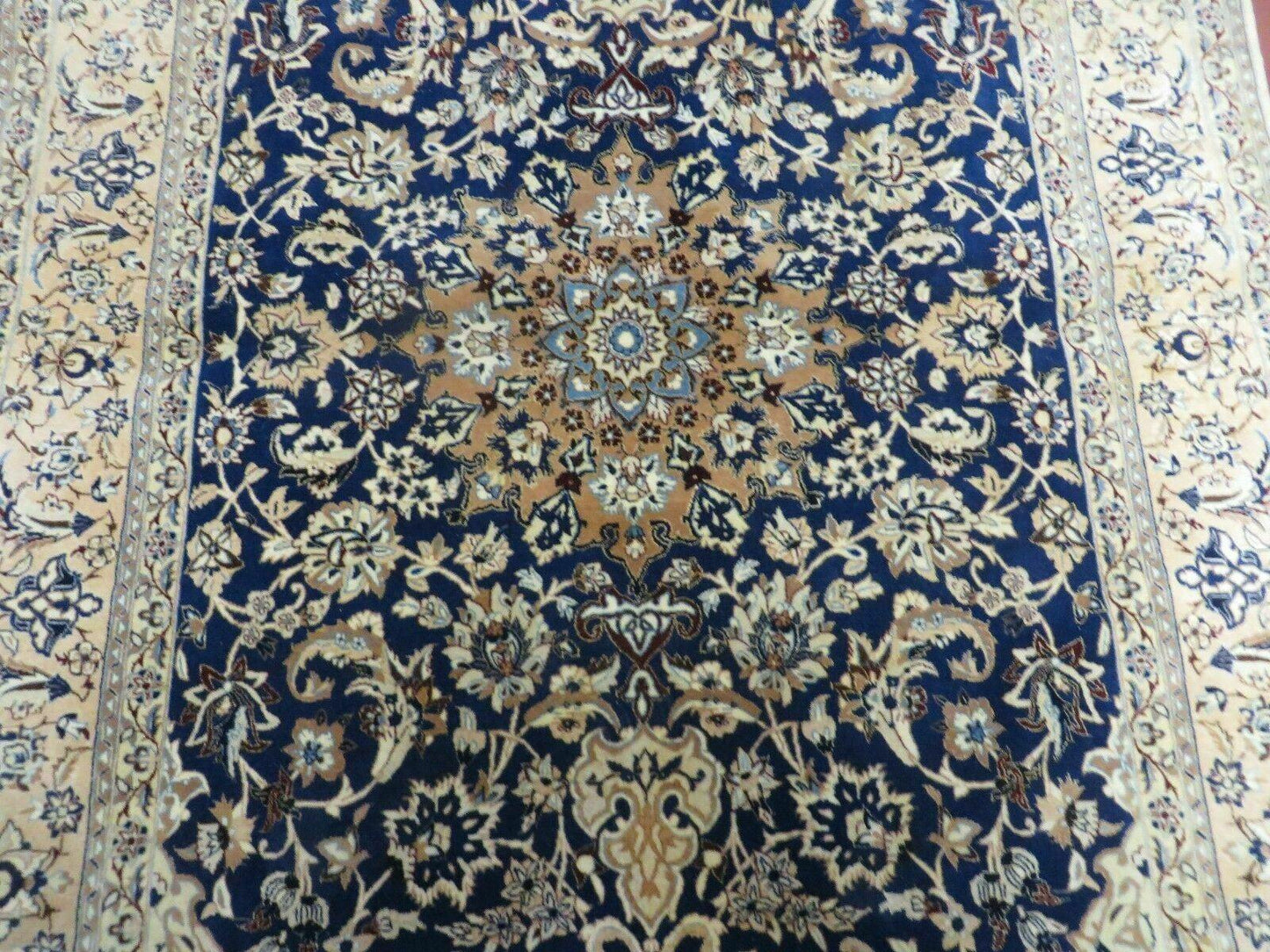 4' X 6' Handmade Ultra Fine India Floral Oriental Wool Silk Rug Hand Knotted - Nuvé