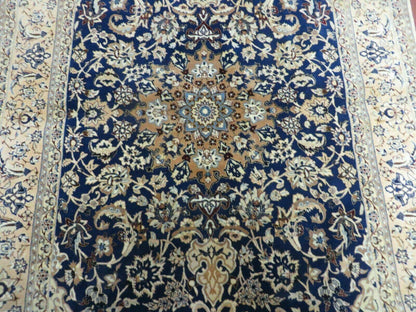 4' X 6' Handmade Ultra Fine India Floral Oriental Wool Silk Rug Hand Knotted - Nuvé